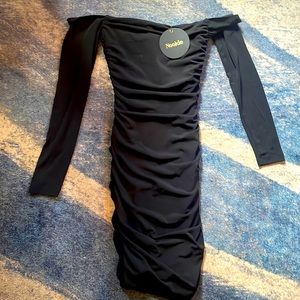 Nookie off shoulder bodycon long sleeve dress, never worn